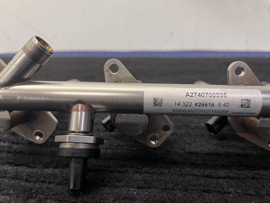2015-2019 Mercedes-Benz C300 GLC300 E300 Fuel Rail 4 Injectors OEM A2740700995 - eBay image 2