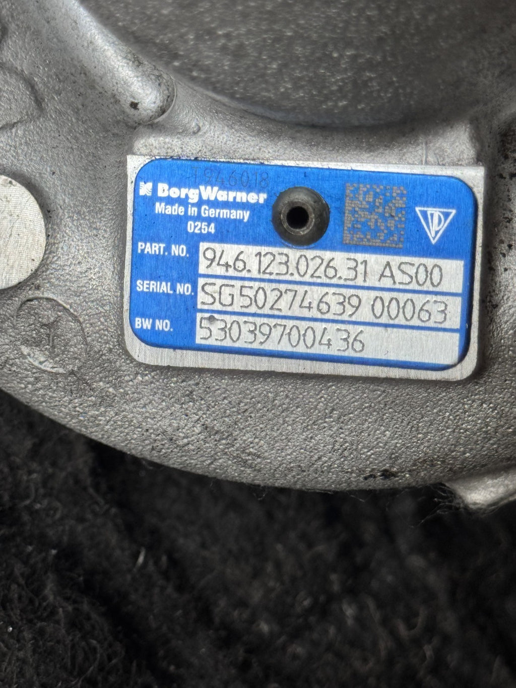 2017 Porsche Macan 95B 3.0L Gasoline Turbocharger Turbine OEM 94612302631 - eBay image 3