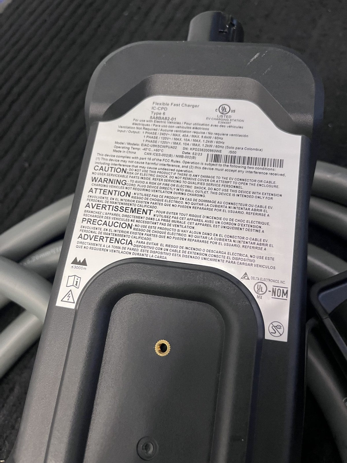 BMW i4 i5 i7 iX X5 Ev Flexible Fast Charger Type 6 OEM 5A8BA82-01 Used - eBay image 2