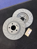 2014-2020 Mercedes-Benz CLA250 GLA250 Sport Front Drilled Rotors Pair OEM A2464212712 - eBay image 1