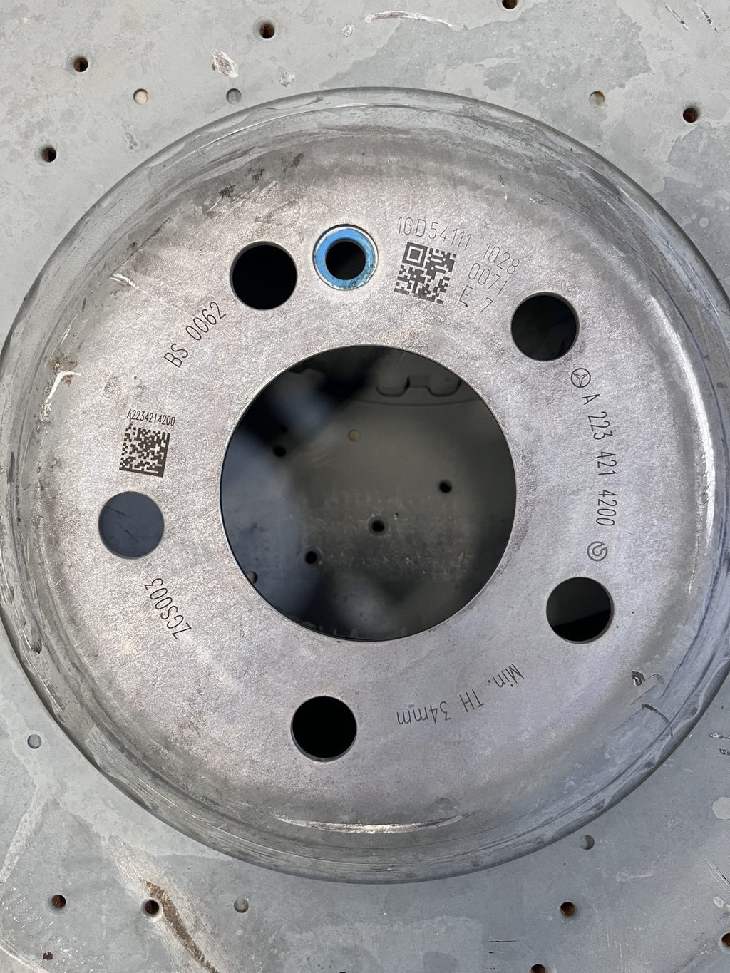 2021-2025 Mercedes-Benz S500 S580 C43 GLC43 Front Drilled Rotor Pair OEM A2234214200 - eBay image 6