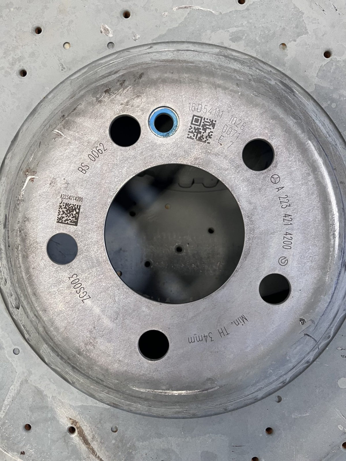 2021-2025 Mercedes-Benz S500 S580 C43 GLC43 Front Drilled Rotor Pair OEM A2234214200 - eBay image 6