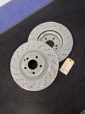 2015-2017 Mercedes-Benz CLS400 C218 Front Drilled Brake Rotors Pair OEM A2184210412 - eBay image 1