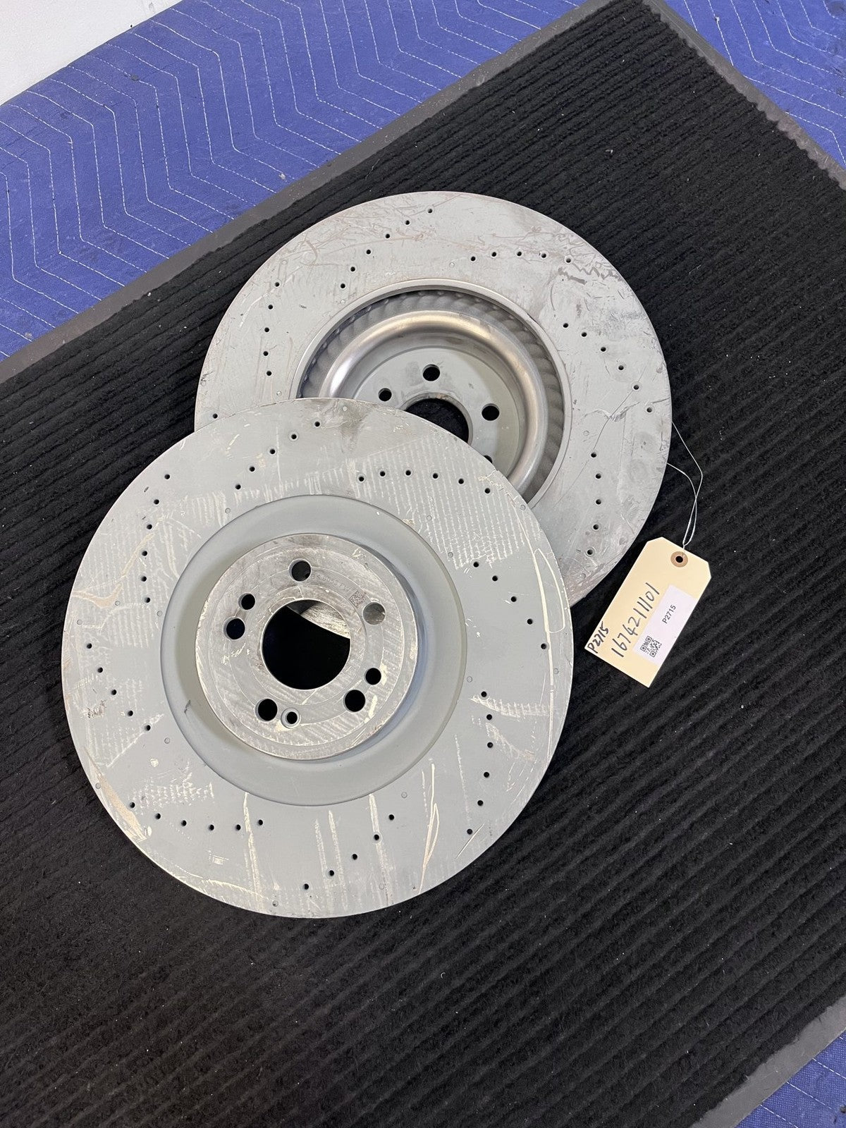 2020-2026 Mercedes-Benz Gle Gls Front Drilled Brake Rotor Pair OEM A1674211101 - eBay image 1