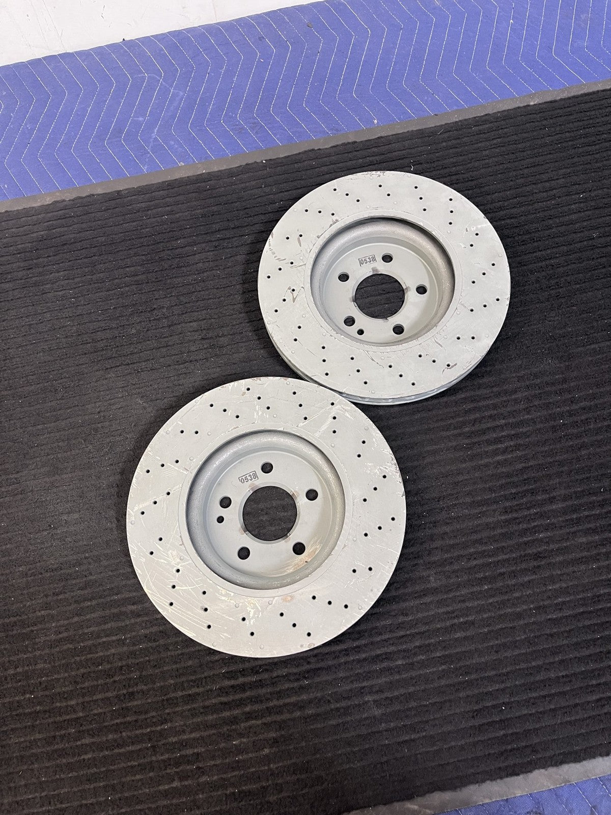 2014-2020 Mercedes-Benz CLA250 GLA250 Sport Front Drilled Rotors Pair OEM A2464212712 - eBay image 2