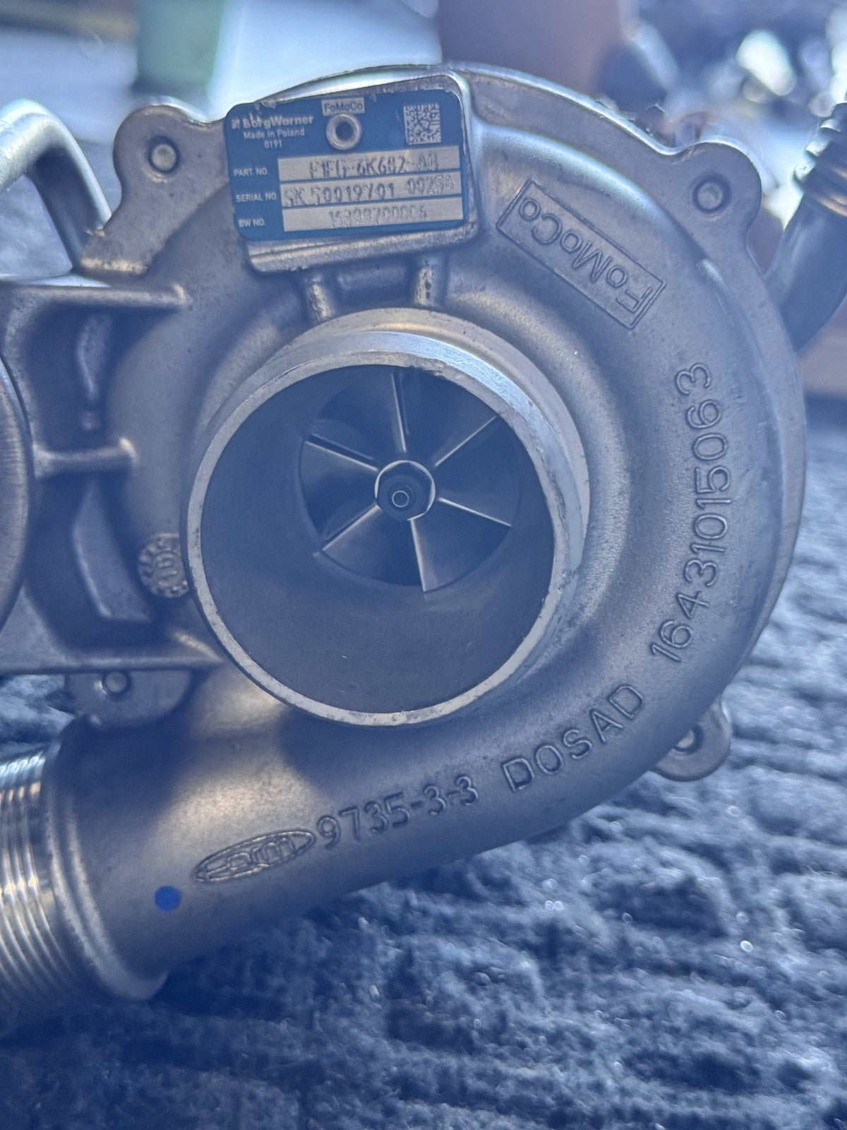2014-2020 Ford Fusion Escape 1.5L Turbocharger Turbine OEM F1FG-6K682-AB - eBay image 7