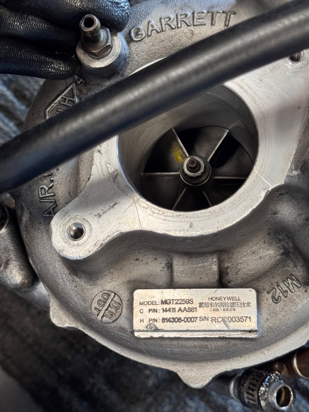 2015-2021 Subaru WRX Turbo Turbocharger Genuine OEM Garrett MGT2259S 14411AA881 - eBay image 7