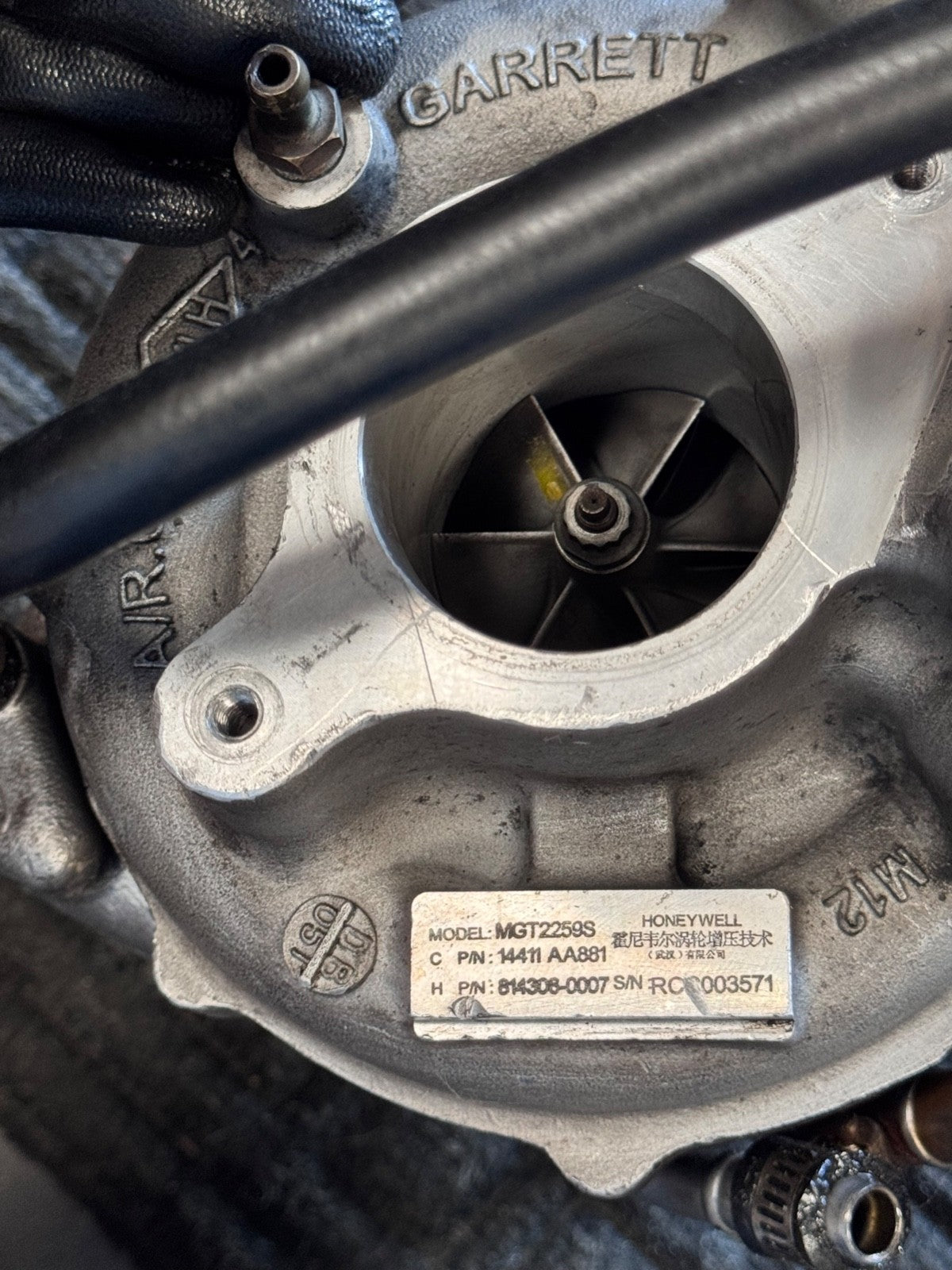 2015-2021 Subaru WRX Turbo Turbocharger Genuine OEM Garrett MGT2259S 14411AA881 - eBay image 7