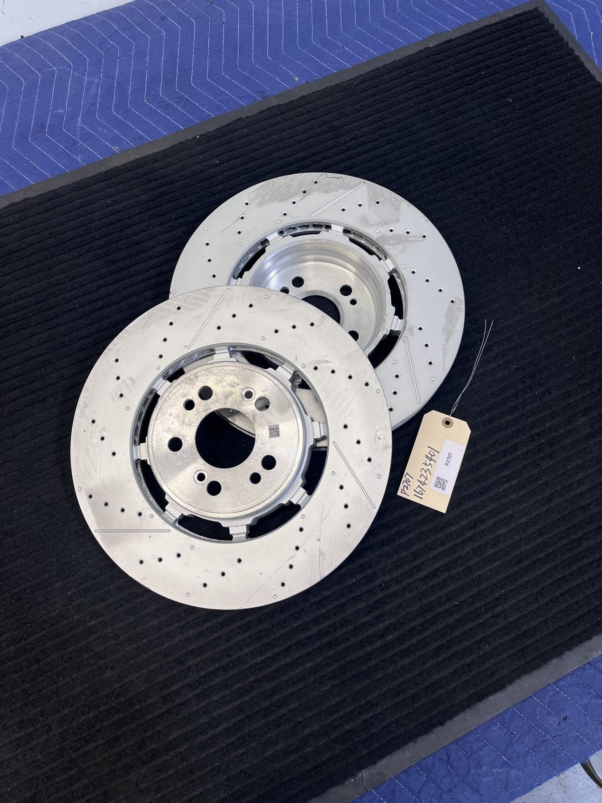 2021-2025 Mercedes-Benz GLE53 GLE63 GLS63 AMG Rear Rotors Pair OEM A1674235401 - eBay image 1