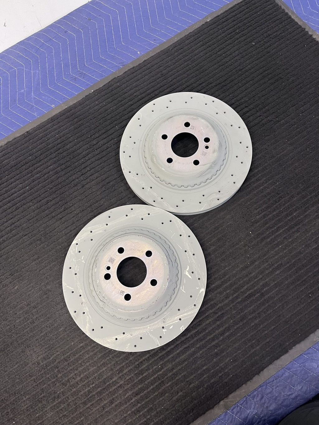 2014-2021 Mercedes-Benz S450 S550 S560 Rear Drilled Brake Rotors Pair OEM A2224231400 - eBay image 5