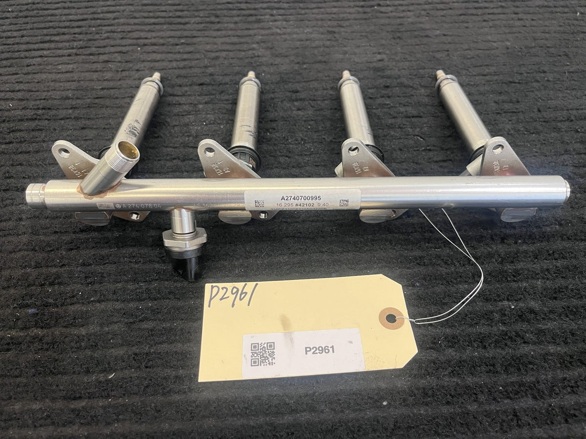 2015-2019 Mercedes-Benz C300 GLC300 E300 Fuel Rail 4 Injectors OEM A2740700995 - eBay image 1