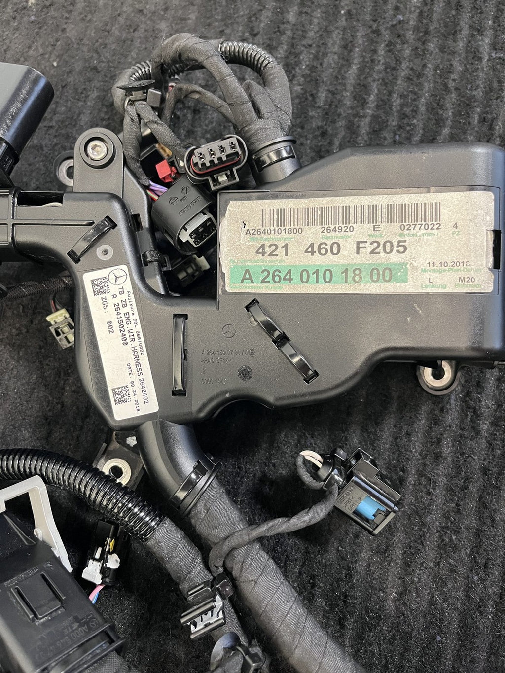 2019-2021 Mercedes-Benz C300 W205 Engine Wiring Harness OEM A2641502400 - eBay image 2
