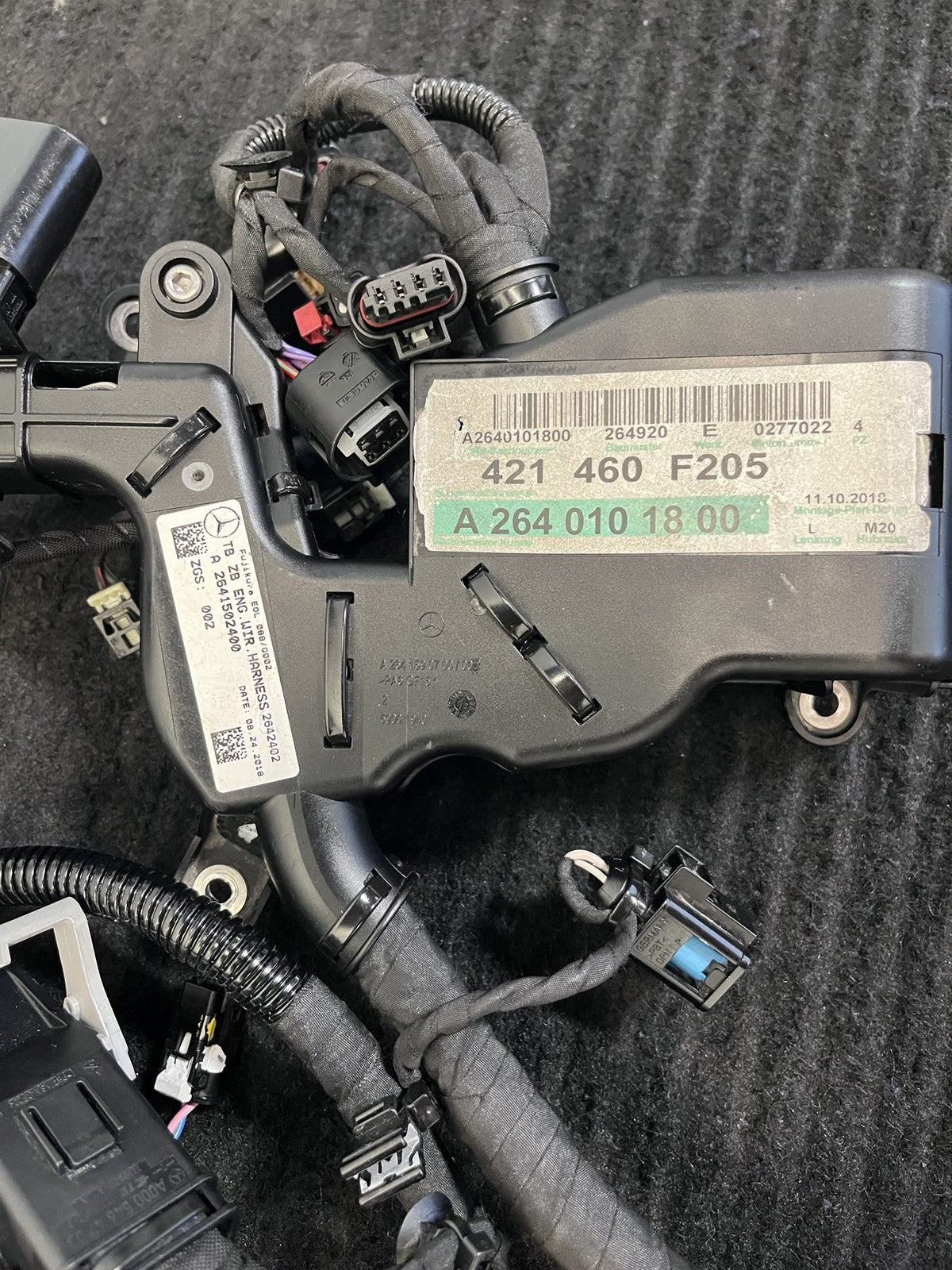 2019-2021 Mercedes-Benz C300 W205 Engine Wiring Harness OEM A2641502400 - eBay image 2