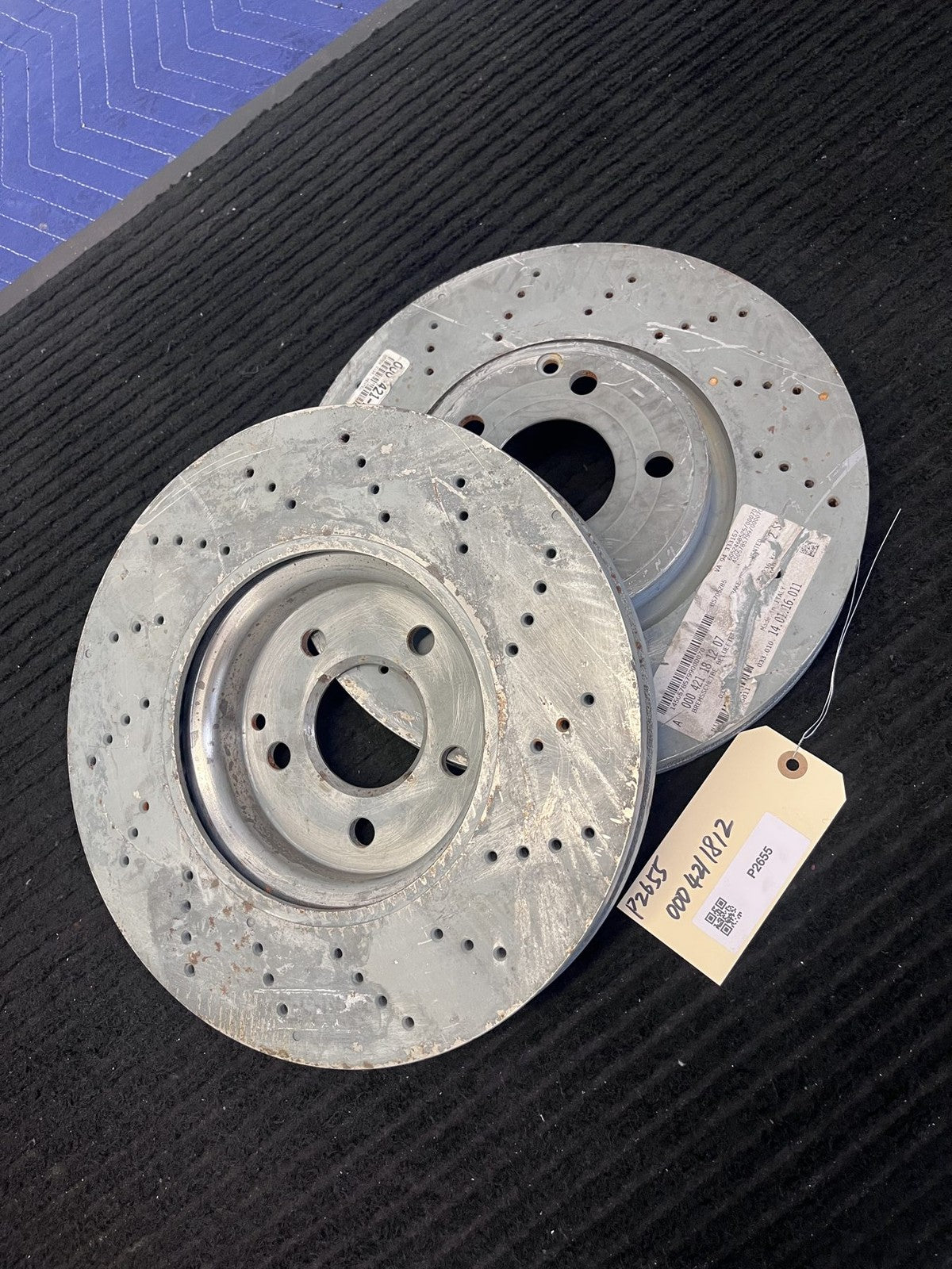 2015-2017 Mercedes-Benz CLS400 Front Brake Rotor Pair OEM A0004211812 - eBay image 1