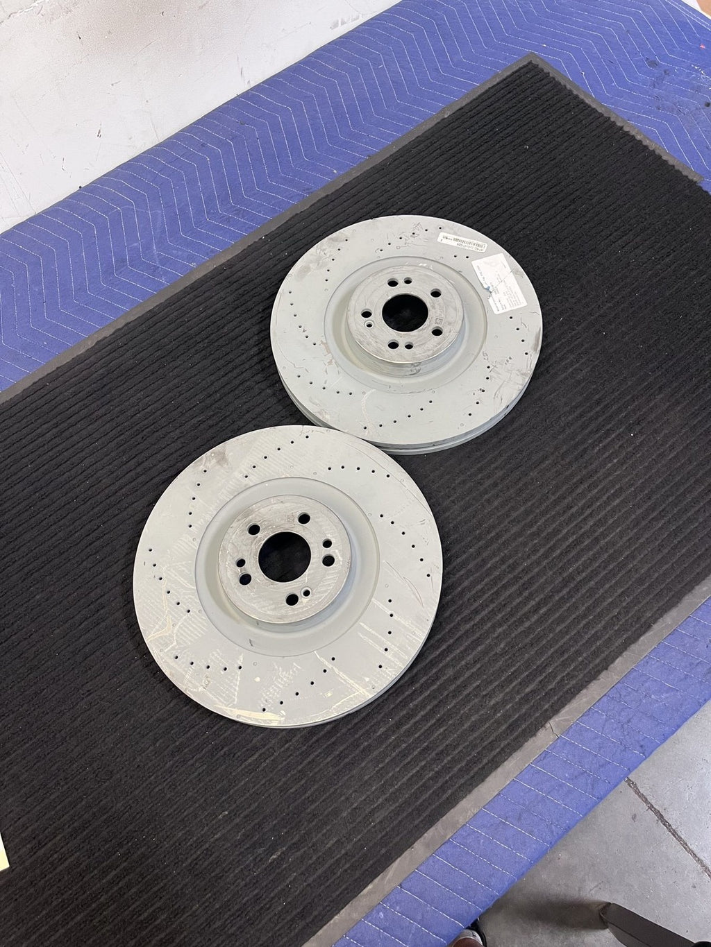 2020-2026 Mercedes-Benz Gle Gls Front Drilled Brake Rotor Pair OEM A1674211101 - eBay image 5