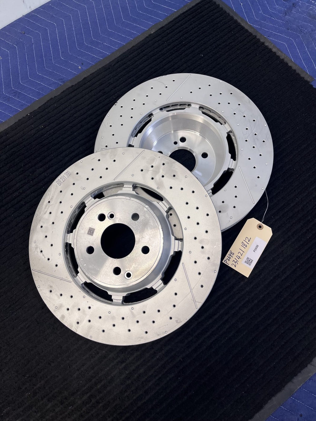 2013-2025 Mercedes-Benz C63 E63 GLC63 SL63 AMG Gt Front Rotors Pair OEM A2314211812 - eBay image 1