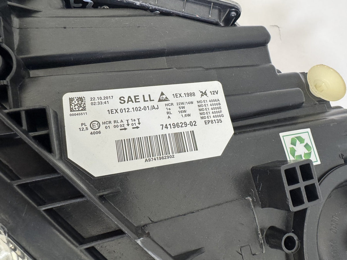 2016-2018 BMW 3 Series F30 F31 Left Non-Adaptive LED Headlight OEM 63117419629 - eBay image 2