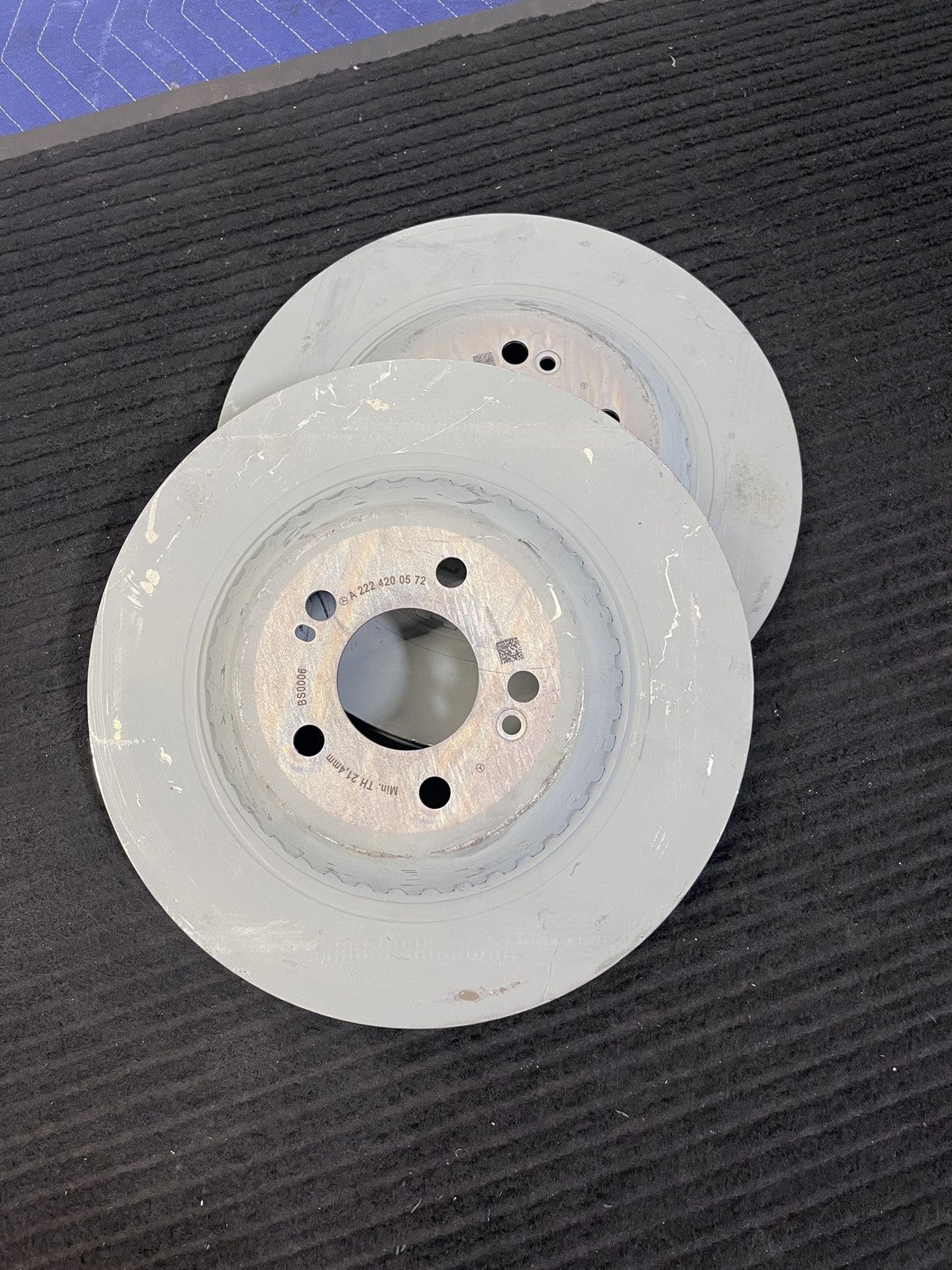 2014-2021 Mercedes-Benz S550 S560 Maybach Rear Brake Rotors Pair OEM A2224200572 - eBay image 6