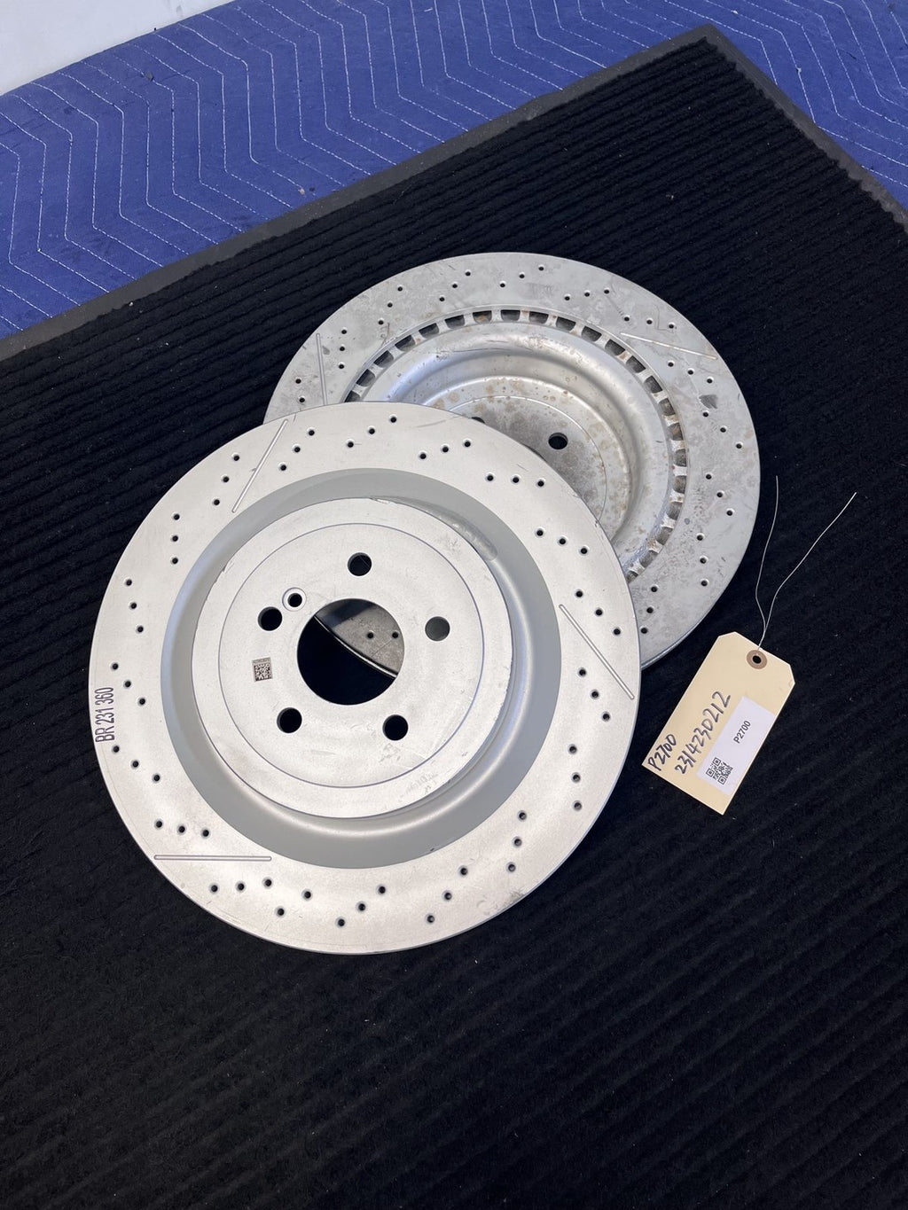 2013-2023 Mercedes-Benz C63 SL63 SL65 AMG Gt Rear Rotors Pair OEM A2314230212 - eBay image 1