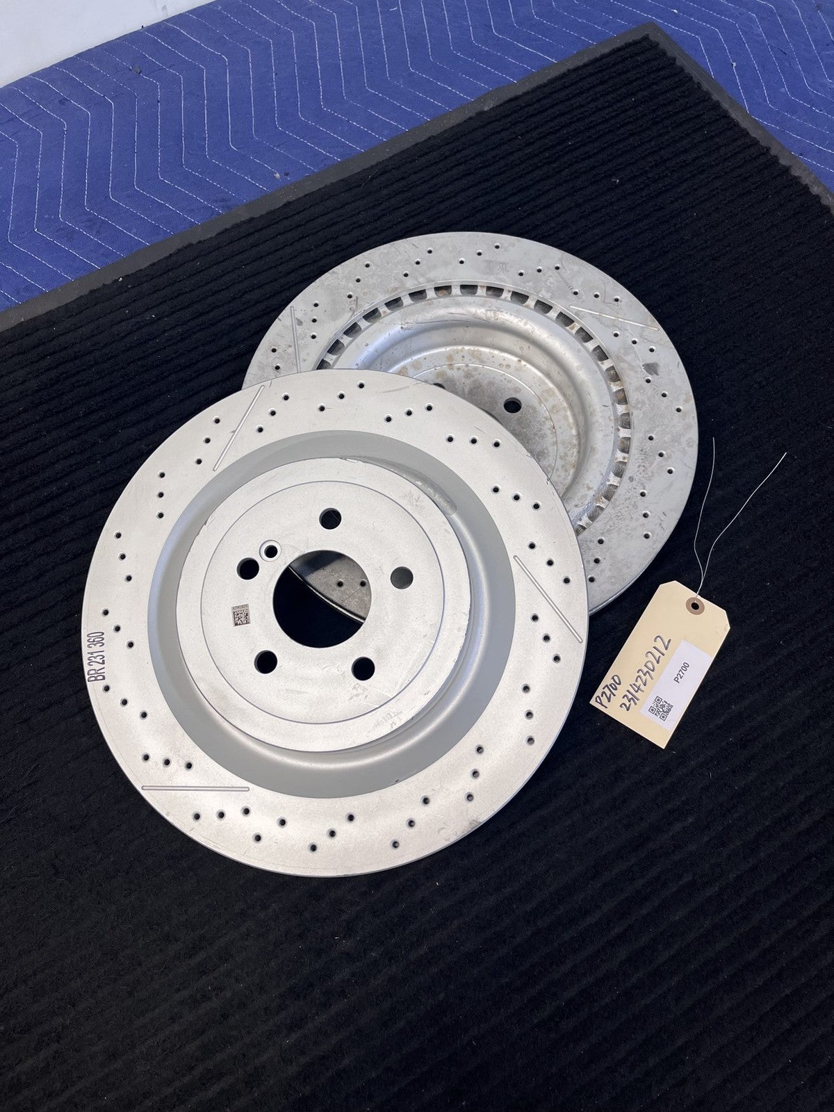 2013-2023 Mercedes-Benz C63 SL63 SL65 AMG Gt Rear Rotors Pair OEM A2314230212 - eBay image 1