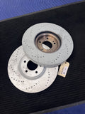 2019-2026 Mercedes-Benz G63 AMG Front Drilled Brake Rotors Pair OEM A4634210500 - eBay image 1