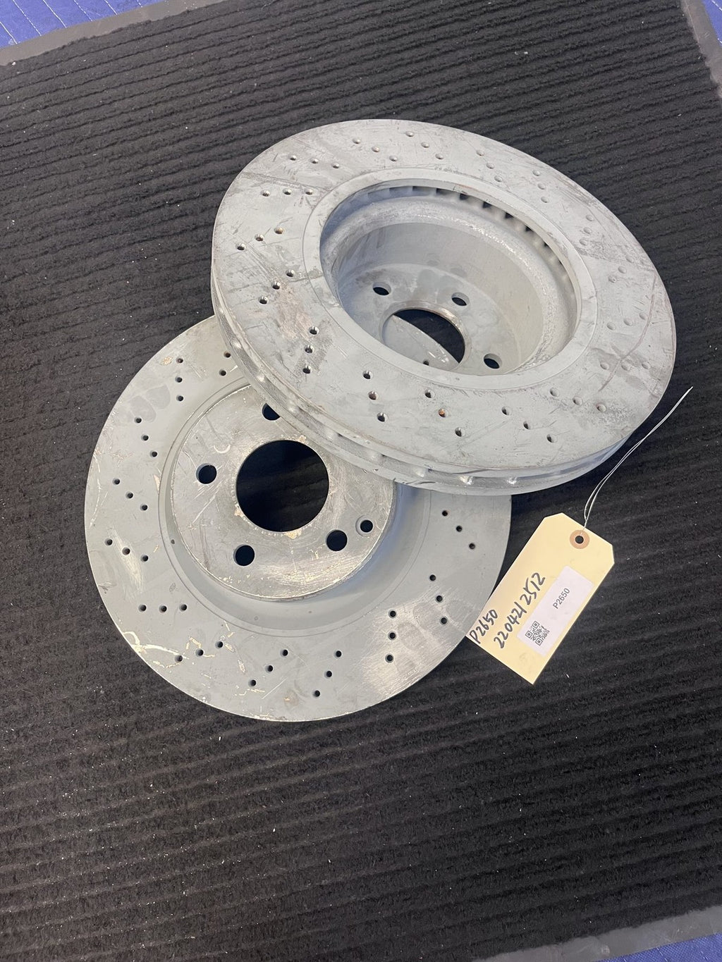 2000-06 Mercedes-Benz CL500 2000-02 S430 S500 Front Brake Rotor Pair OEM A2204212512 - eBay image 1