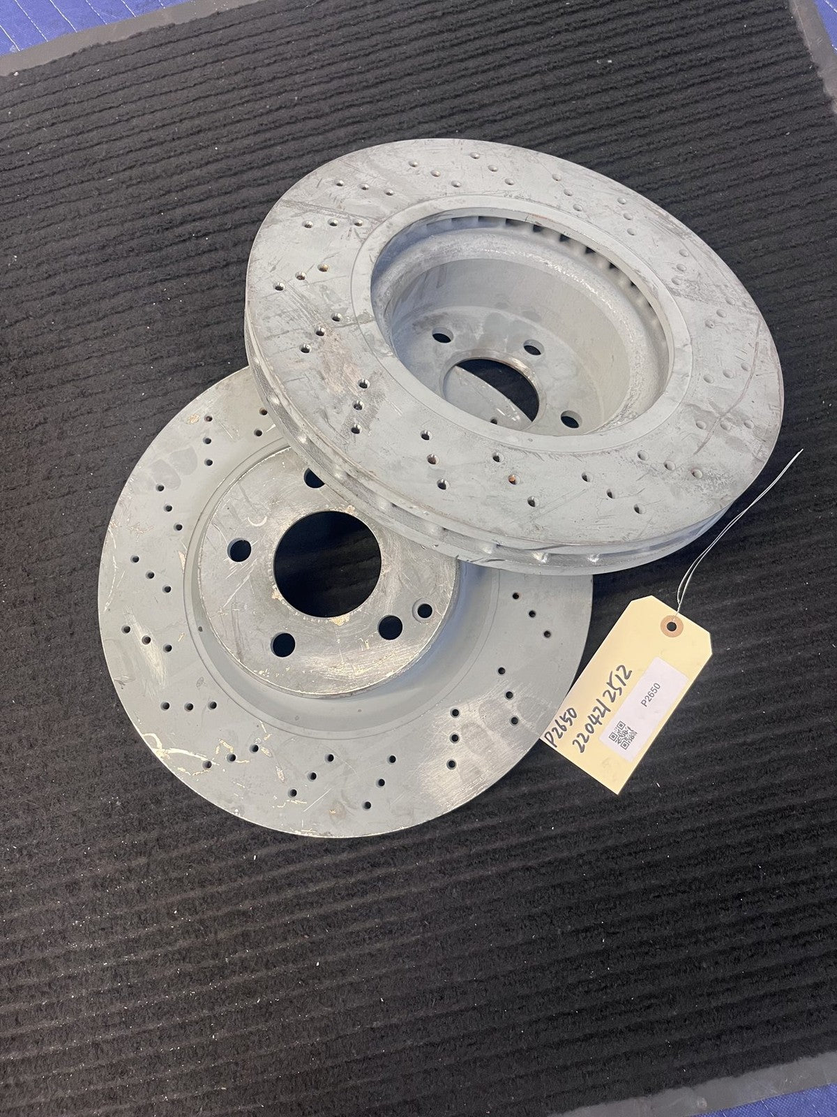 2000-06 Mercedes-Benz CL500 2000-02 S430 S500 Front Brake Rotor Pair OEM A2204212512 - eBay image 1