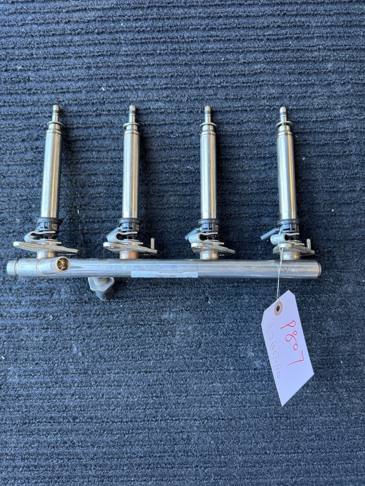 Mercedes W205 M264 Fuel Injector Rail Line Petrol OEM A2640701000 - eBay image 2