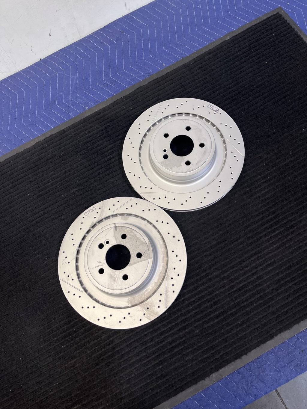 2010-2016 Mercedes-Benz E63 2012-2018 CLS63 AMG Rear Rotor Pair OEM A2124230412 - eBay image 5