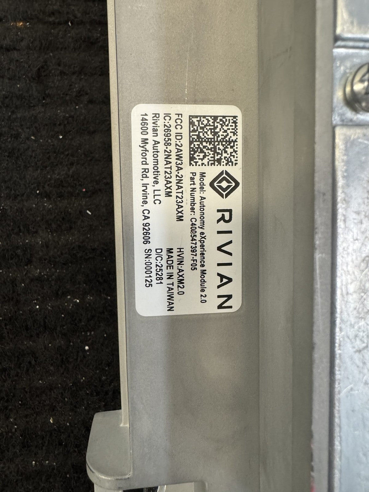 2025-2026 Rivian R1T R1S Gen 2 Axm 2.0 Autonomy Module OEM C400547397-F05 - eBay image 5