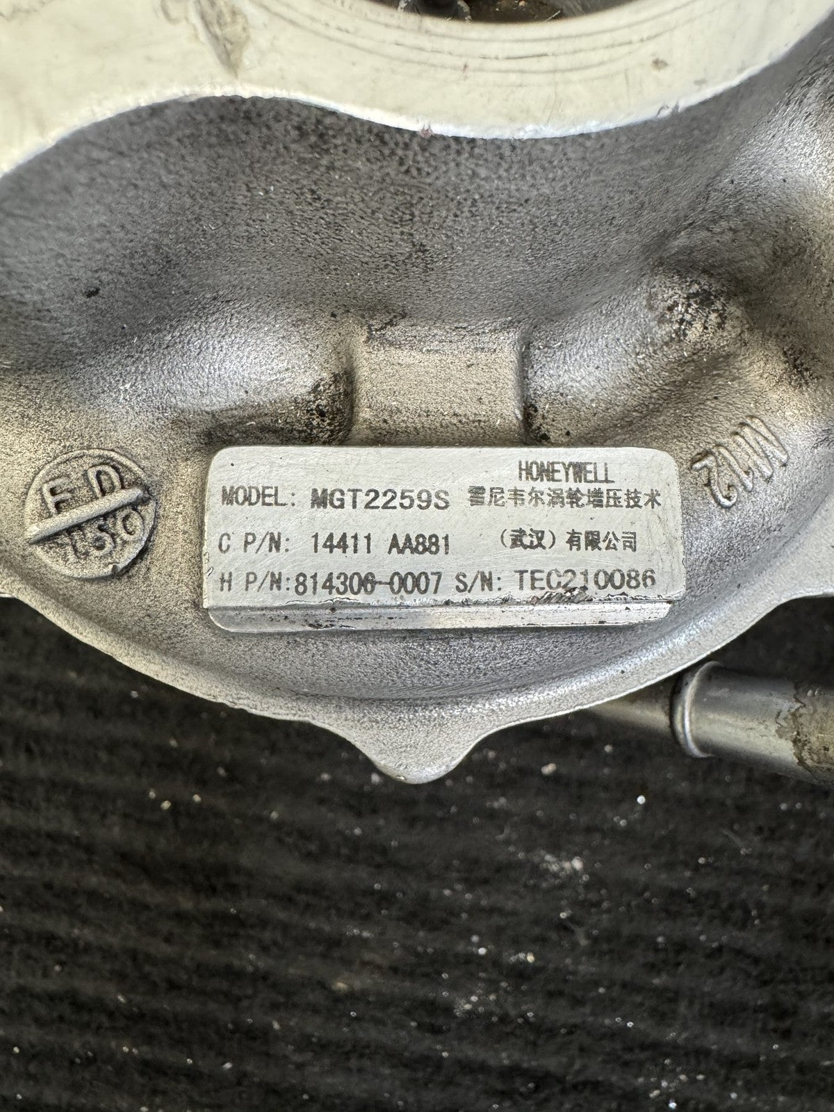 2014-2021 Subaru Forester Xt Wrx 2.0L Turbocharger OEM 14411AA881 - eBay image 3