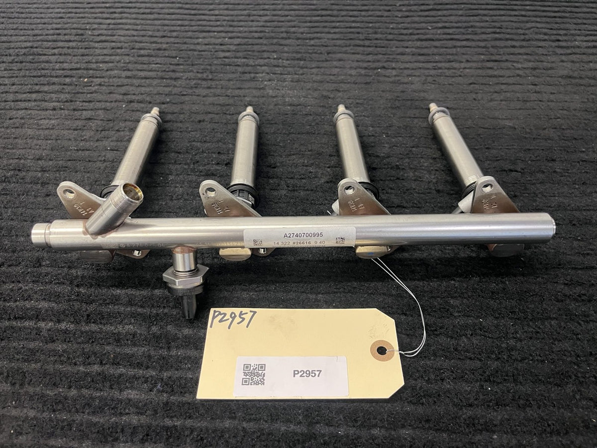 2015-2019 Mercedes-Benz C300 GLC300 E300 Fuel Rail 4 Injectors OEM A2740700995 - eBay image 1