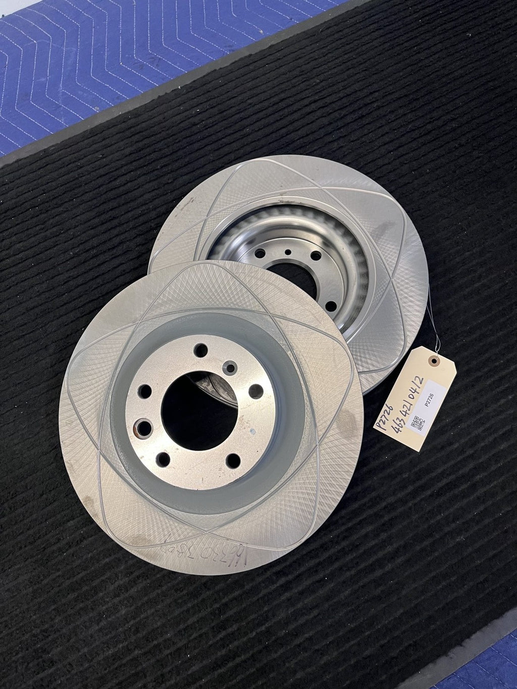2005-2011 Mercedes-Benz G55 AMG Front Slotted Brake Rotors Pair OEM A4634210412 - eBay image 1