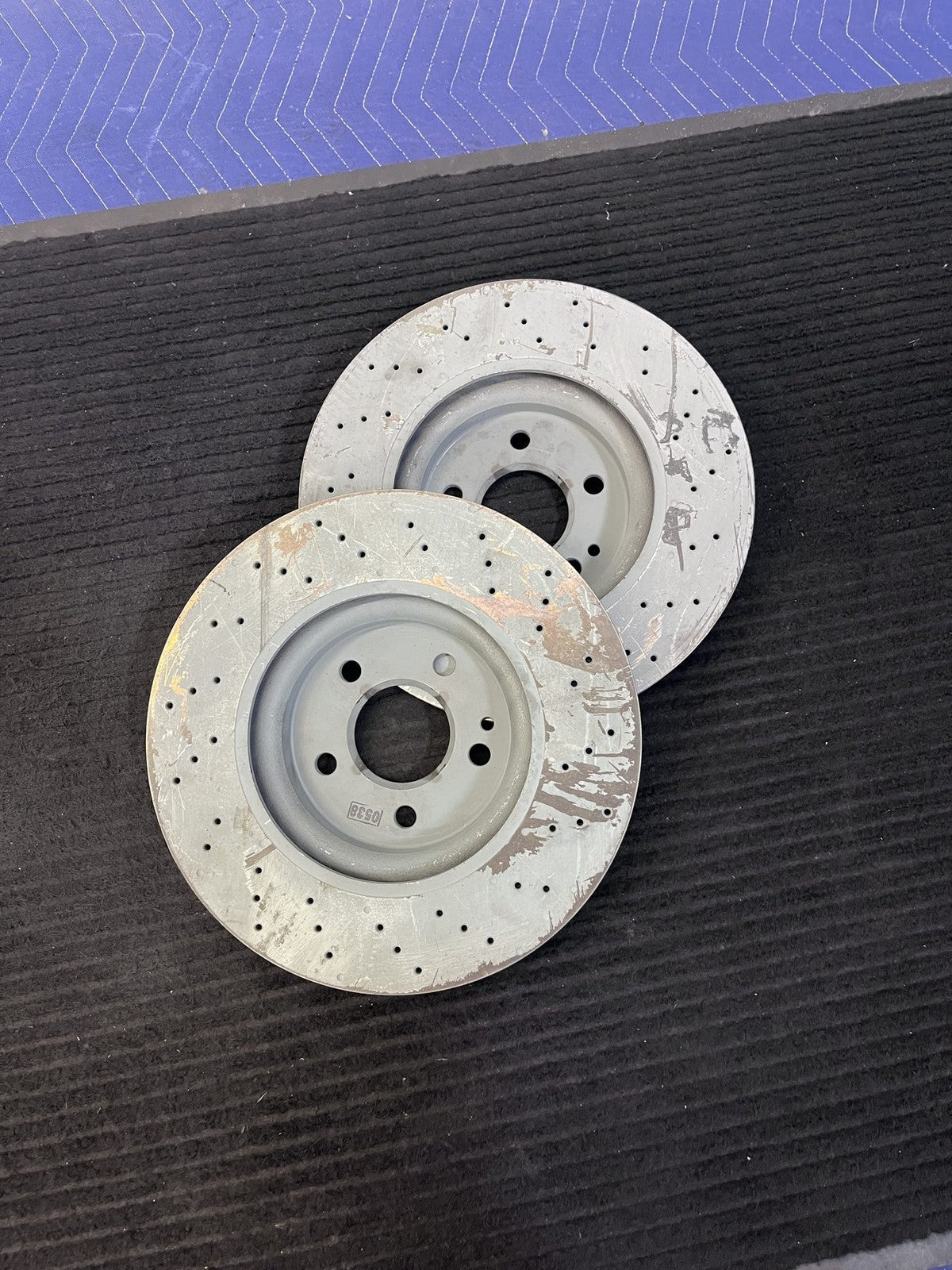 2014-2020 Mercedes-Benz CLA250 GLA250 Sport Front Drilled Rotors Pair OEM A2464212712 - eBay image 4