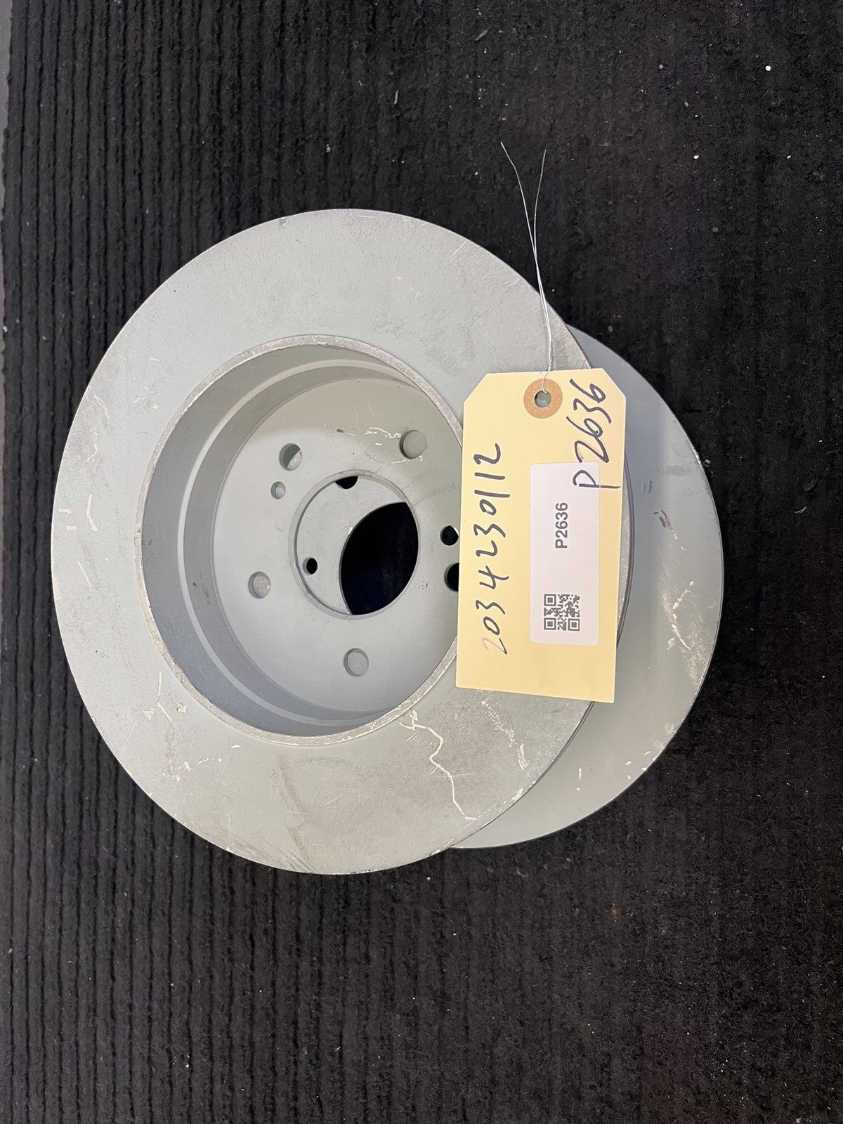 1996-2011 Mercedes-Benz C230 C240 C280 Slk Rear Brake Rotors Pair OEM A2034230112 - eBay image 1