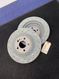 2014-2021 Mercedes-Benz S450 S550 S560 Rear Drilled Brake Rotors Pair OEM A2224231400 - eBay image 1