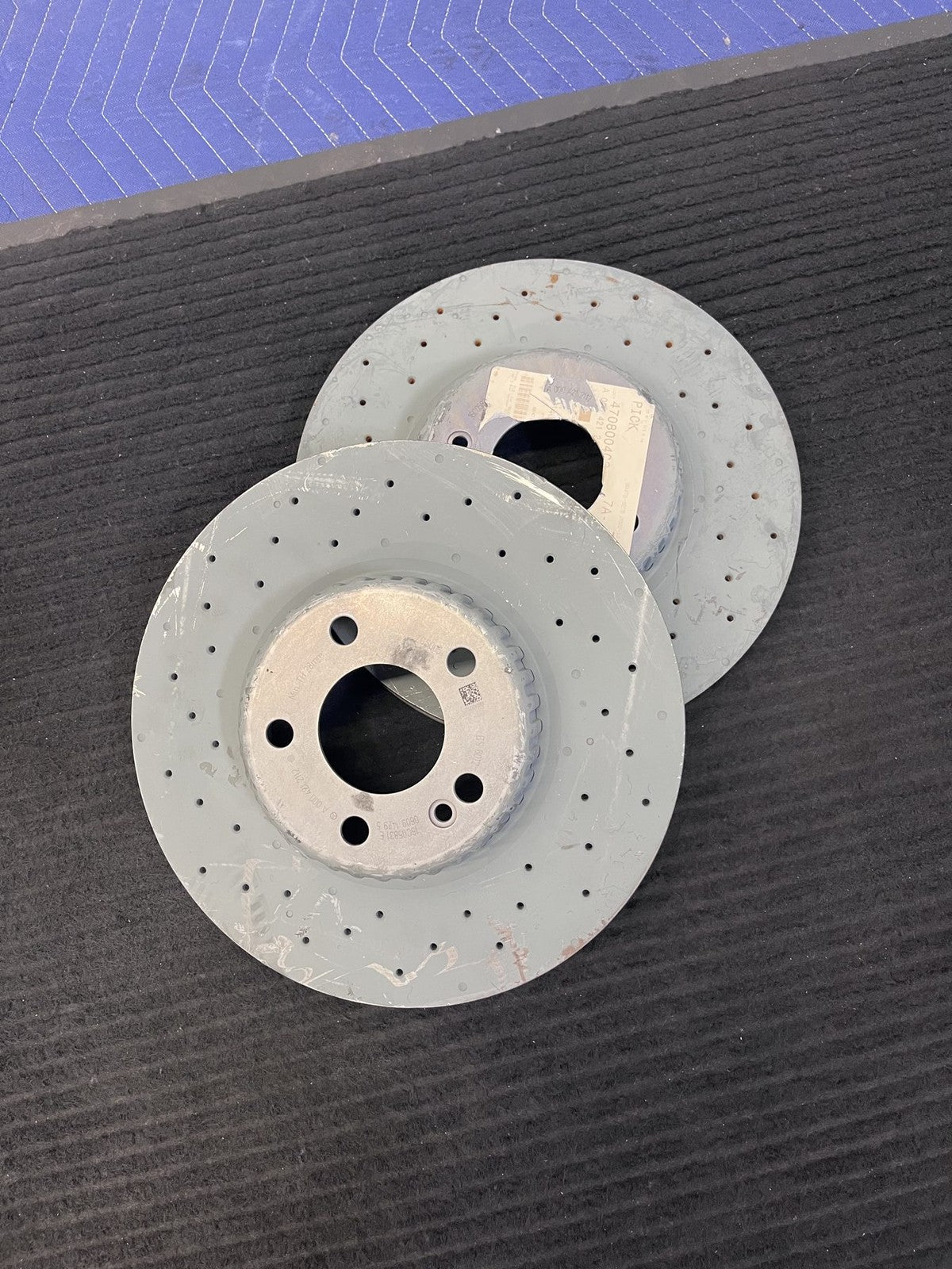 2015-2023 Mercedes-Benz C300 W205 Front Drilled Brake Rotor Pair OEM A0004212112 - eBay image 6