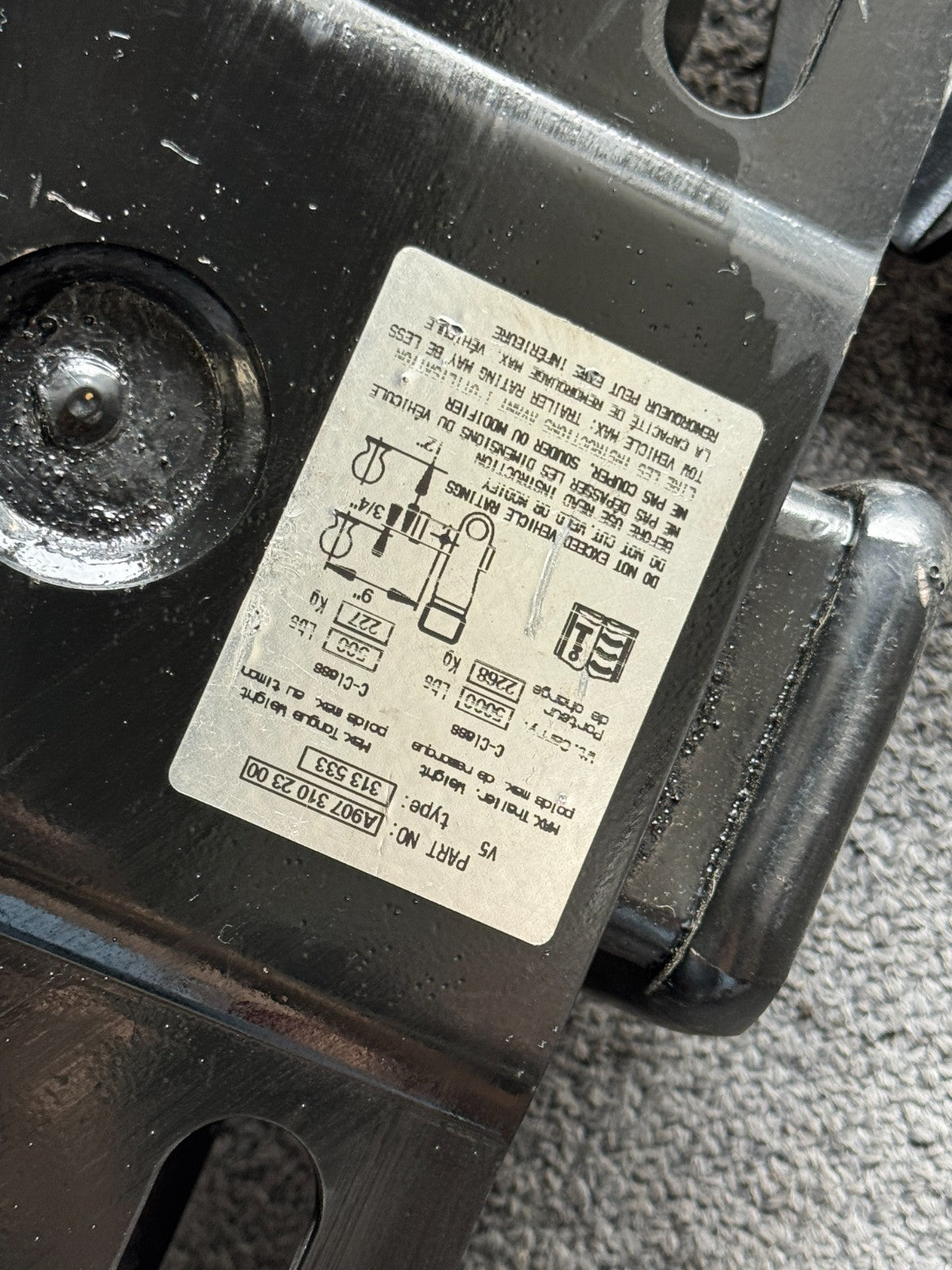 2019-2024 Mercedes Sprinter W907 Spare Tire Carrier Cross Member A9073109700 OEM - eBay image 6