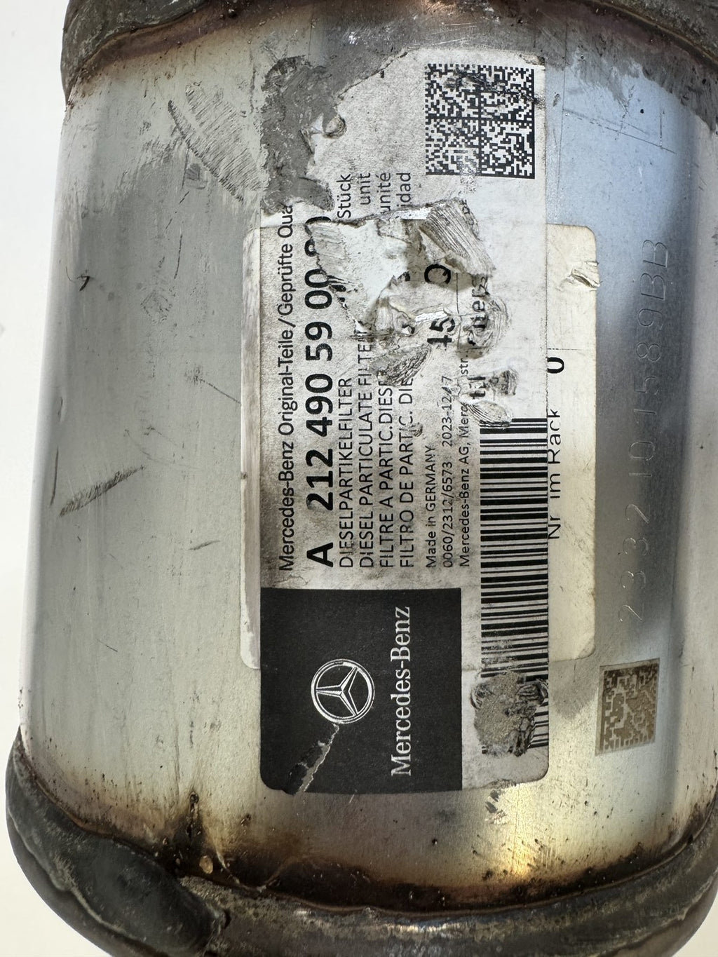 2011-2013 Mercedes-Benz E350 BlueTEC 3.0L Diesel Dpf Filter OEM A2124905900 - eBay image 2