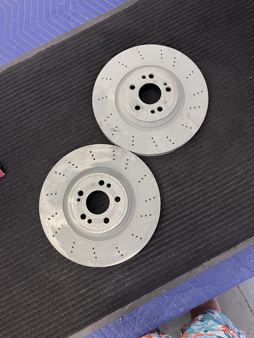 2020-2023 Mercedes-Benz GLE350 Front Drilled Brake Rotors Pair OEM A1674210801 - eBay image 5
