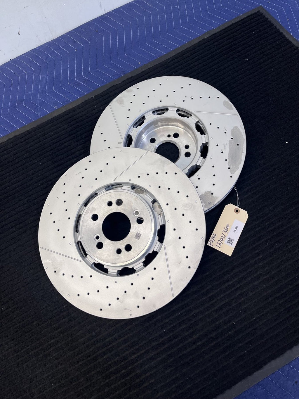 2021-2025 Mercedes-Benz GLE53 GLE63 GLS63 AMG Front Rotors Pair OEM A1674213600 - eBay image 1