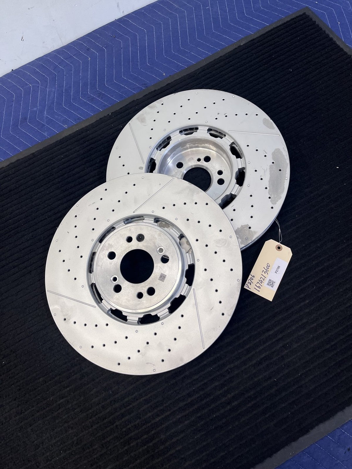 2021-2025 Mercedes-Benz GLE53 GLE63 GLS63 AMG Front Rotors Pair OEM A1674213600 - eBay image 1