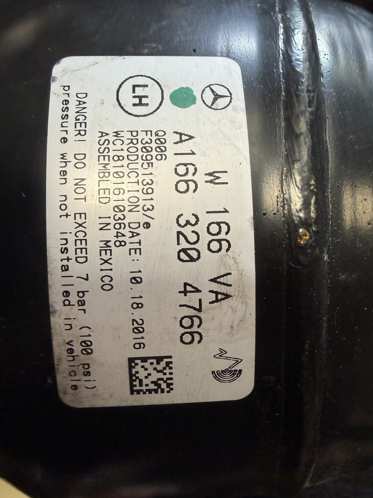 2013-2019 Mercedes GL450 GLS450 Air Suspension Strut OEM 1663204766 - eBay image 3