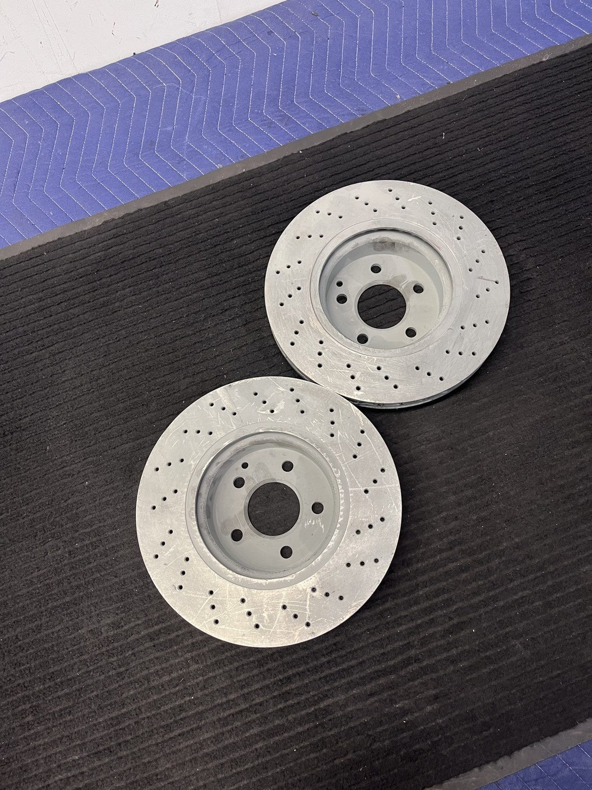 2003-2006 Mercedes-Benz SL500 R230 Front Drilled Brake Rotors Pair OEM A2304210412 - eBay image 3
