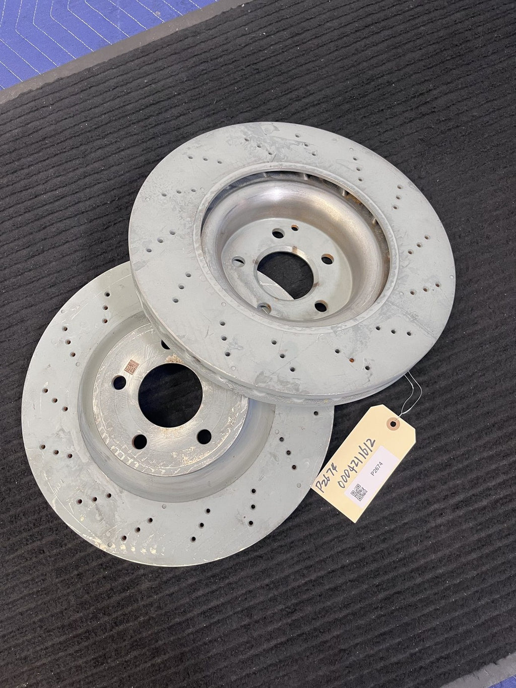 2012-2020 Mercedes-Benz SLK250 SLK350 SLC300 SLC43 Front Brake Rotors OEM A0004211612 - eBay image 1