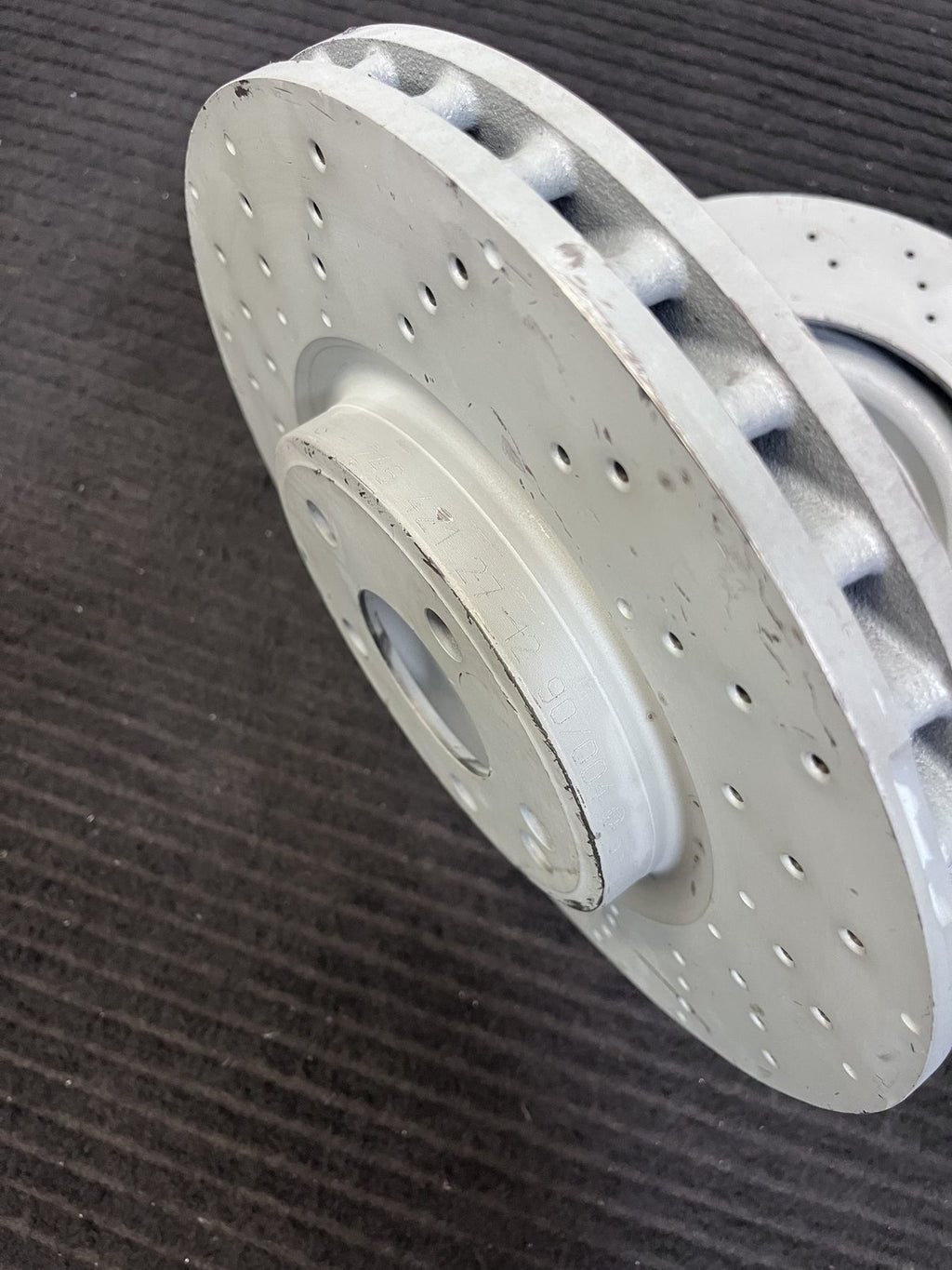 2014-2020 Mercedes-Benz CLA250 GLA250 Sport Front Drilled Rotors Pair OEM A2464212712 - eBay image 3