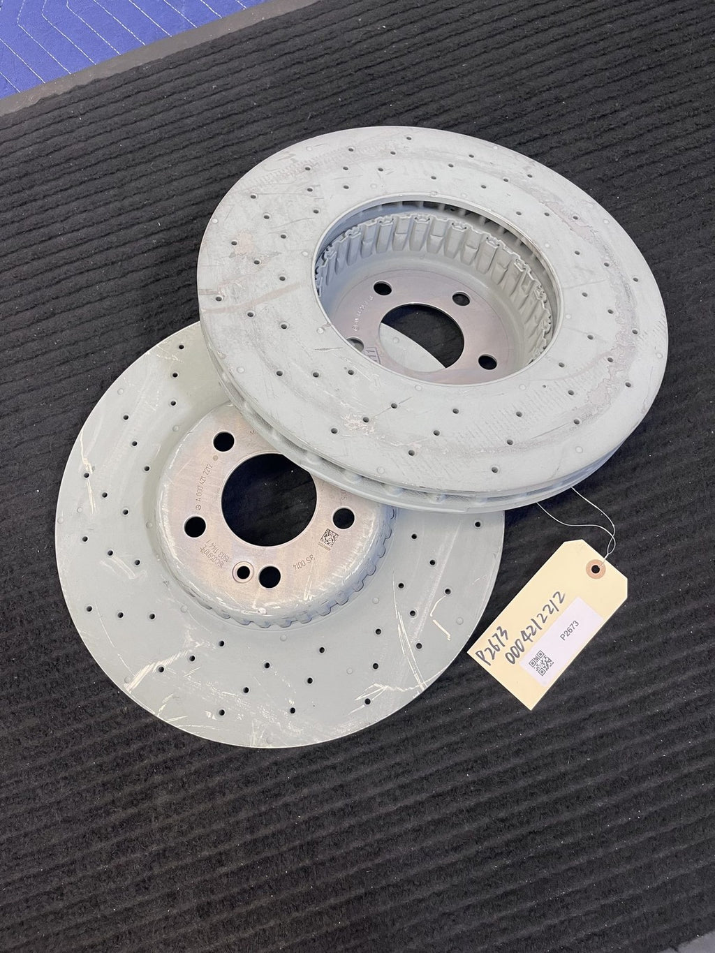 2015-2023 Mercedes-Benz C300 C43 AMG Front Brake Rotor Pair OEM A0004212212 - eBay image 1
