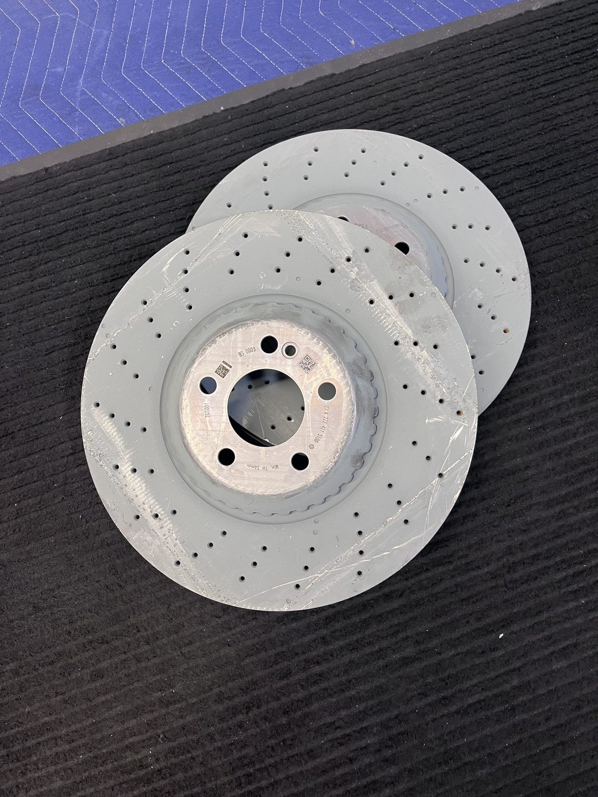 2014-2021 Mercedes-Benz S450 S550 S560 Front Drilled Rotor Pair OEM A2224215100 - eBay image 6