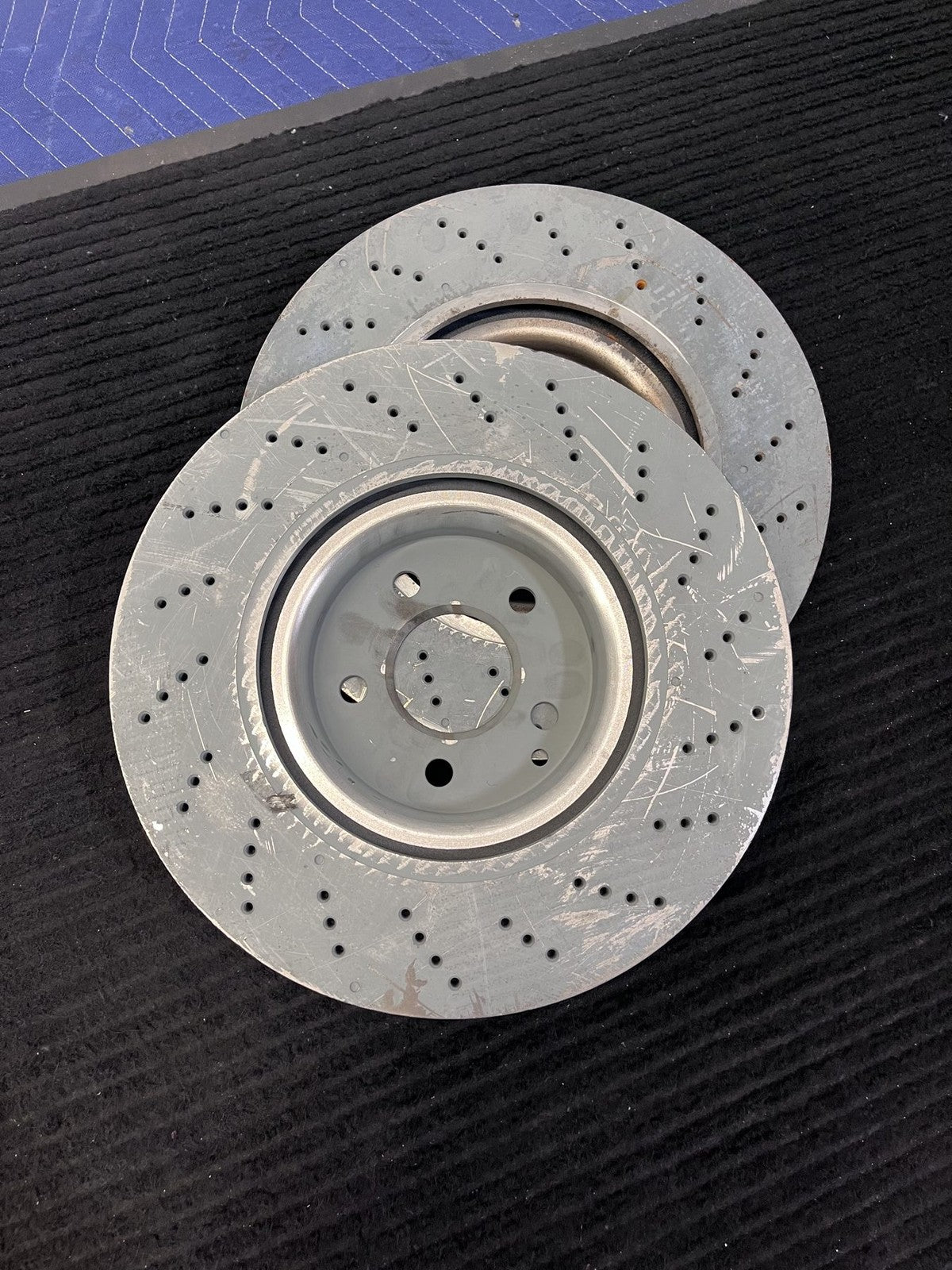 2015-2017 Mercedes-Benz CLS400 C218 Front Drilled Brake Rotors Pair OEM A2184210412 - eBay image 6
