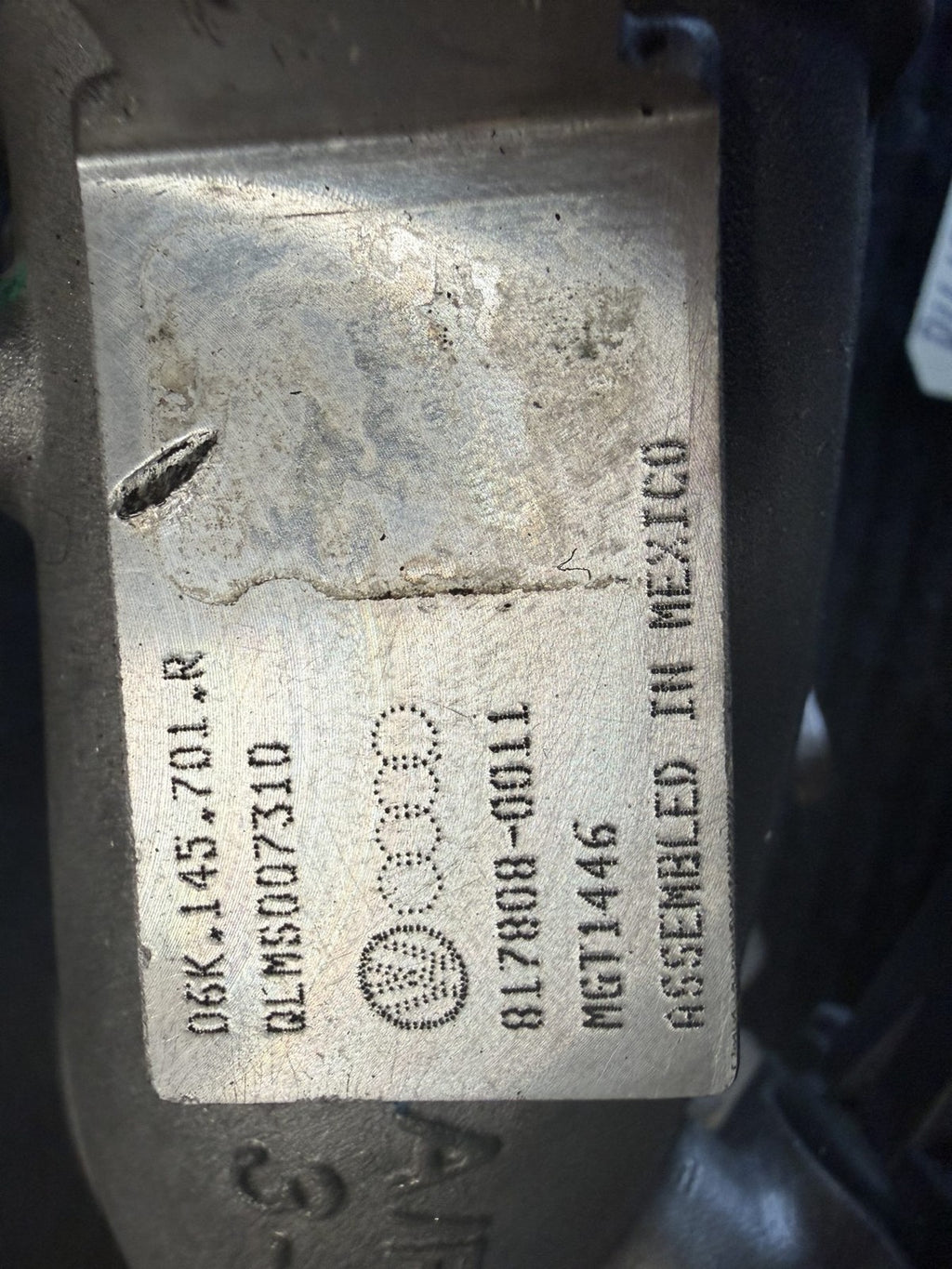 2014-2016 VW Volkswagen Jetta Turbocharger 1.8L OEM 06K145701R - eBay image 3